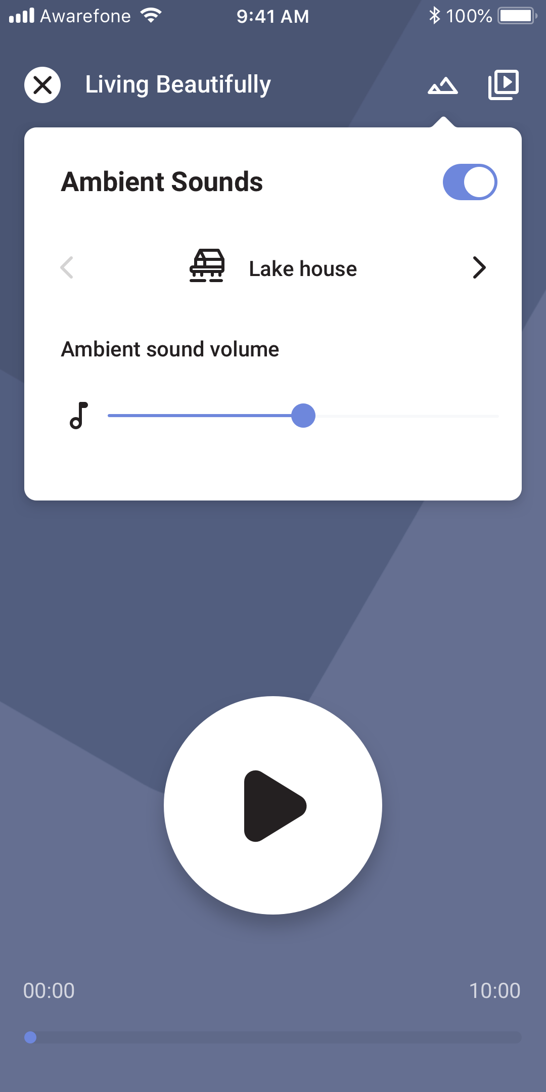 Singles ambient control