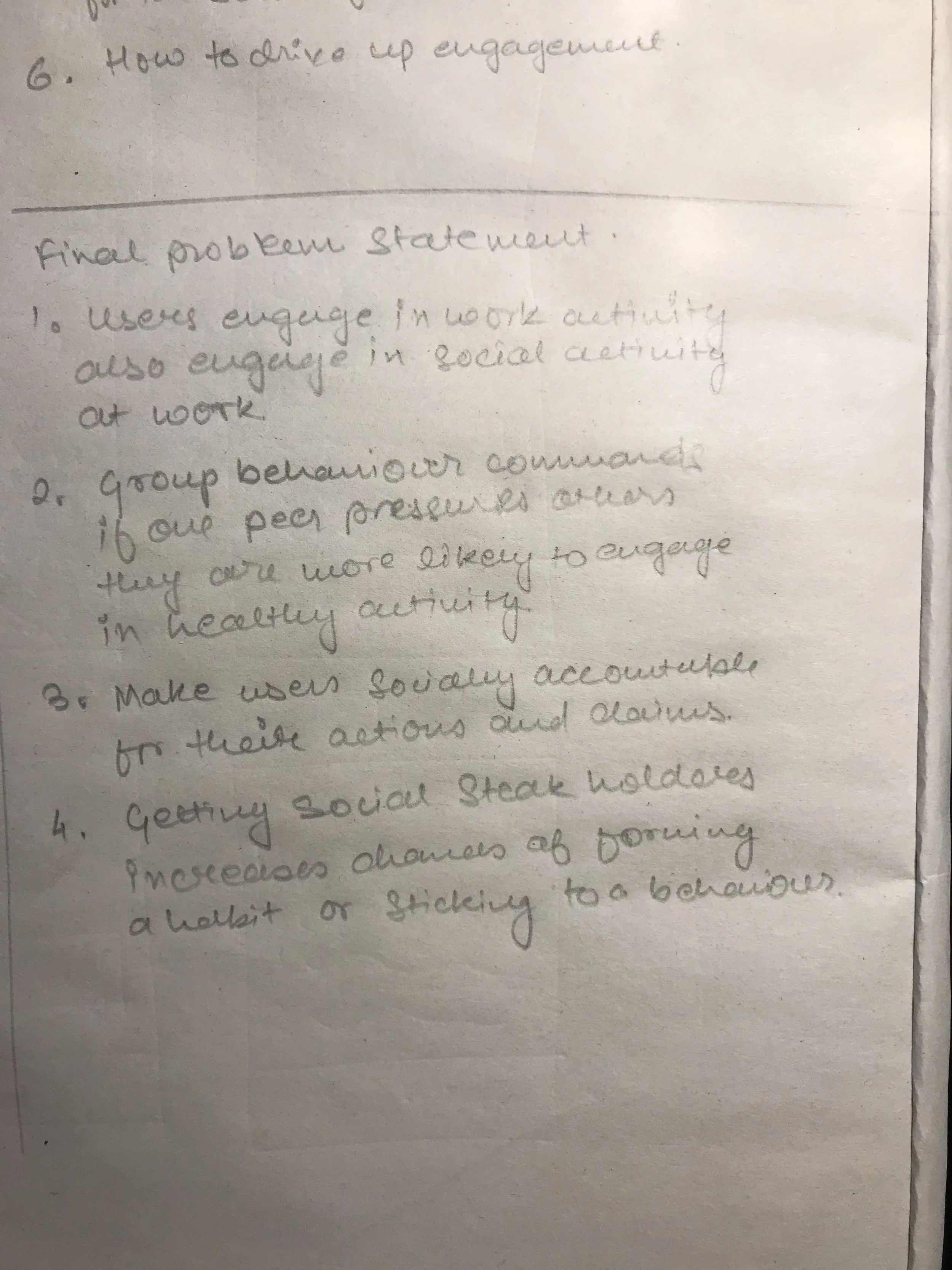 Final problem statements