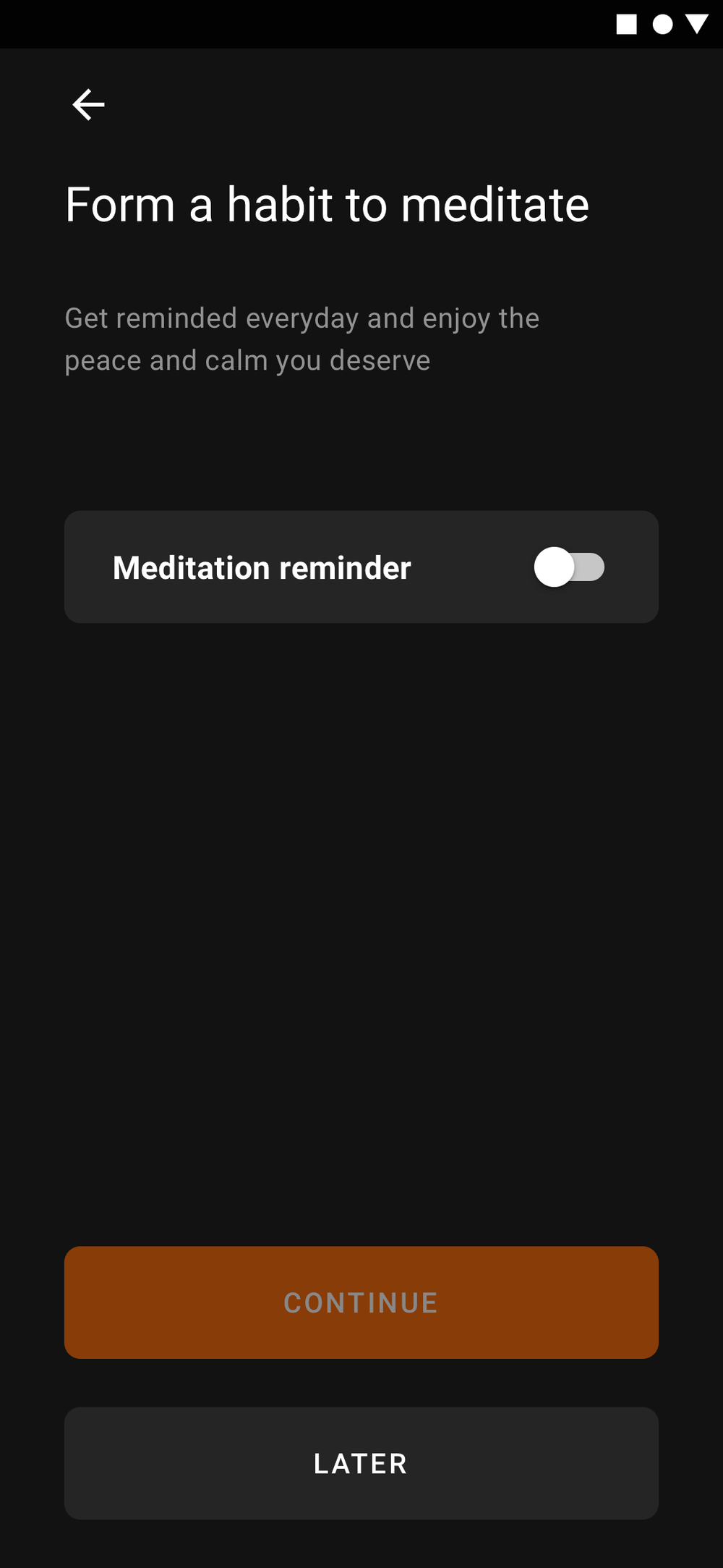Onboarding, reminders